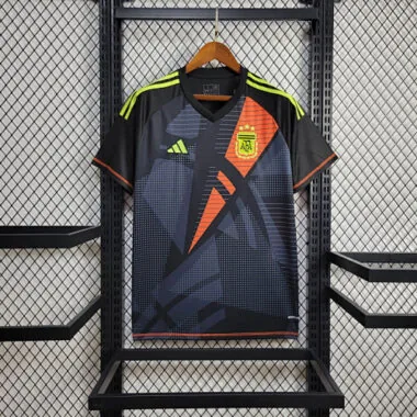 2024 Argentina Goalkeeper Black Kit Soccer Jerseys Yupoo