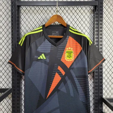 2024 Argentina Goalkeeper Black Kit Soccer Jerseys Yupoo