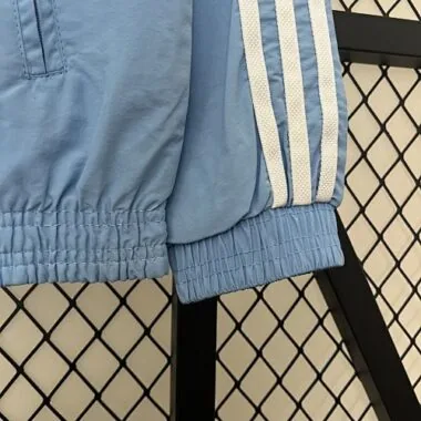 2024 Argentina Blue and Purple Reversible Windbreaker Double-Sides Jacket Football