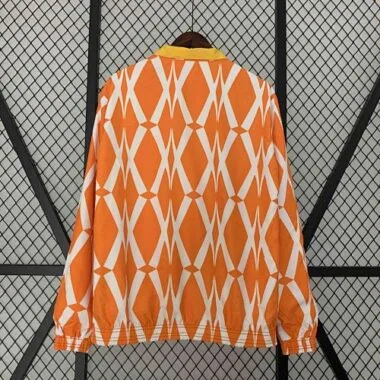 2024 Ivory Coast Reversible Windbreaker Yellow&Orange Double-Sides Jacket Soccer Jerseys For Sale