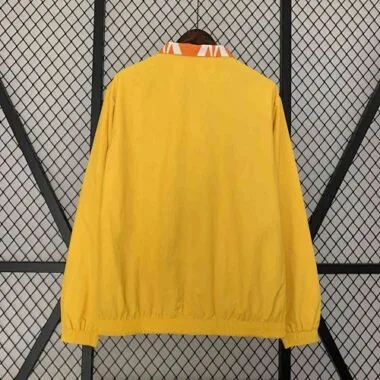 2024 Ivory Coast Reversible Windbreaker Yellow&Orange Double-Sides Jacket Soccer Jerseys For Sale