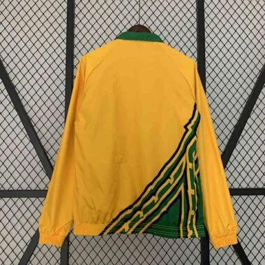 2024 Jamaica Reversible Windbreaker Orange&Green Double-Sides Jacket Soccer Jerseys For Sale