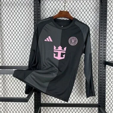 25-26 Inter Miami Away Black Long Sleeves Kit Soccer AAAAJersey Yupoo
