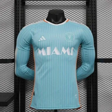 24-25 Inter Miami Third Long Sleeve Kit Player Version Shirt Soccer AAAAJersey Yupoo