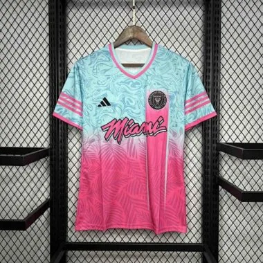 24-25 Inter Miami Special Beach Edition Kit Pink&Blue AAAAJerseys Dropshipping Yupoo