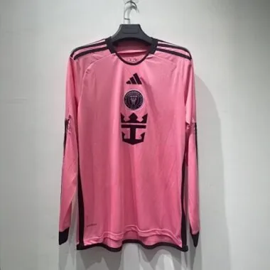 24-25 Inter Miami Home Kit Long Sleeve Shirt Jersey Supplier Yupoo