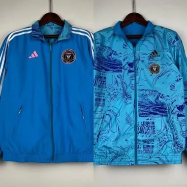 23-24 Inter Miami Blue Both Windbreaker Soccer Jerseys Yupoo