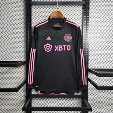 23-24 Long Sleeve Inter Miami Away S-XXL Cheap Soccer Jerseys
