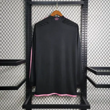 Maillots de football Inter Miami (extérieur) à manches longues, tailles S à XXL, 23-24, à prix réduit