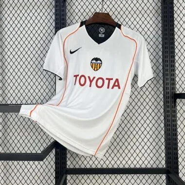 04-05 Valencia Home Kit Retro Soccer AAAAJersey Yupoo