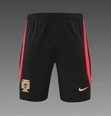 2022 Portugal Training Suit Short Sleeve Kit Black