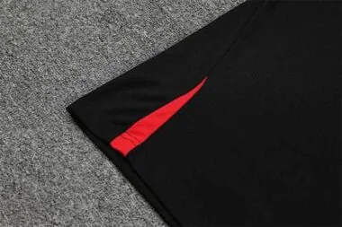 2022 Portugal Training Suit Short Sleeve Kit Black