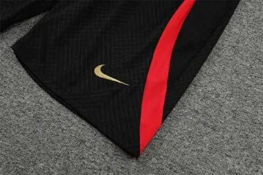 2022 Portugal Training Suit Short Sleeve Kit Black