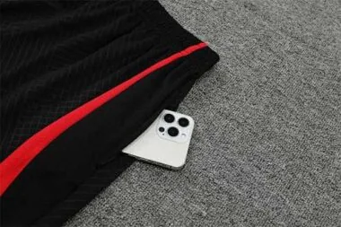 2022 Portugal Training Suit Short Sleeve Kit Black