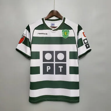 01-03 Sporting Lisbon Home Retro Kit Vintage Shirt Football Jerseys Yupoo