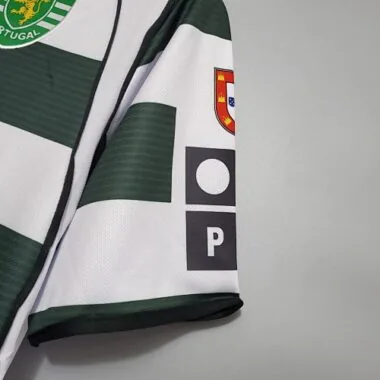 01-03 Sporting Lisbon Home Retro Kit Vintage Shirt Football Jerseys
