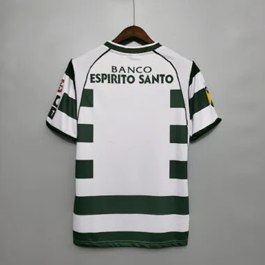 01-03 Sporting Lisbon Home Retro Kit Vintage Shirt Football Jerseys