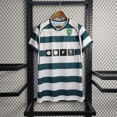 01-03 Sporting Lisbon Home Retro Commemorative Edition Shirt Football Jerseys Yupoo