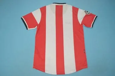 98-99 PSV, camisola de casa vermelha e branca