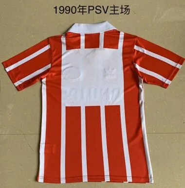 1990 PSV, camisola de casa vermelha e branca