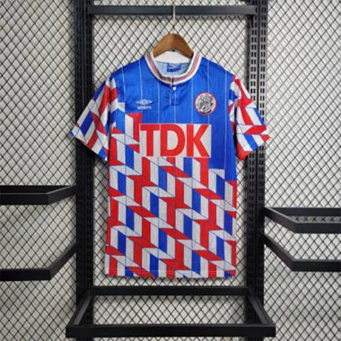 1990 Retro Ajax Away S-XXL Cheap Soccer Jerseys