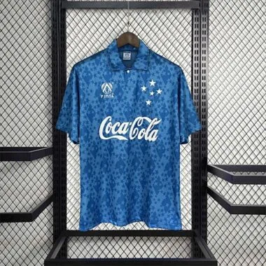 93-94 Cruzeiro Home S-XXL football t-shirt