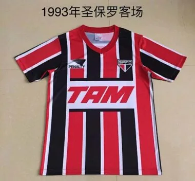 1993 Sao Paulo away redwhite