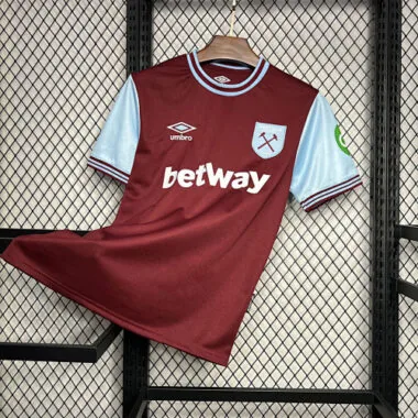 24-25 West Ham Home Kit Football Apparels Sport