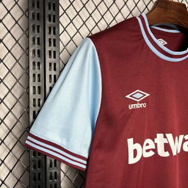 24-25 West Ham Home Kit Football Apparels Sport