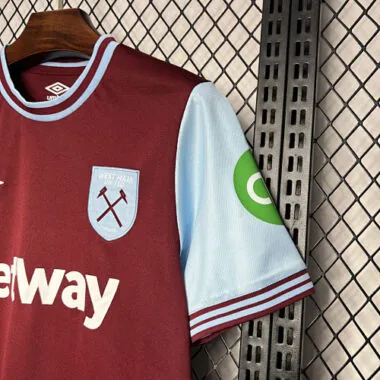24-25 West Ham Home Kit Football Apparels Sport