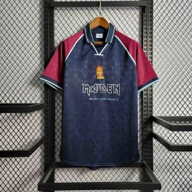 99-00 West Ham Iron Maiden Home Retro Kit Vintage Shirt Sport AAAAJersey Yupoo