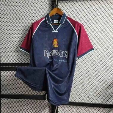 99-00 West Ham Iron Maiden Home Retro Kit Vintage Shirt Sport