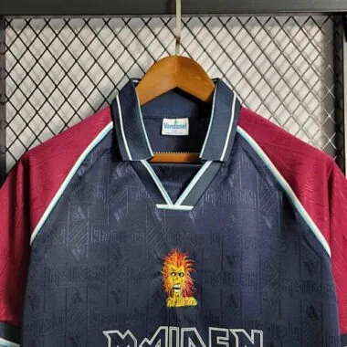 99-00 West Ham Iron Maiden Home Retro Kit Vintage Shirt Sport