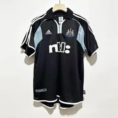 00-01 Newcastle away black retro jersey Best Soccer Jersey