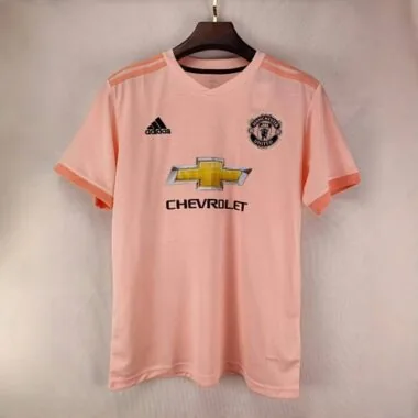 18-19 Manchester United Away Pink Retro Kit Jerseys Supllier Yupoo