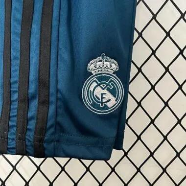 Equipamento infantil retro de terceiro jogo do Real Madrid 17-18, tamanhos: 16-28, camisola de futebol