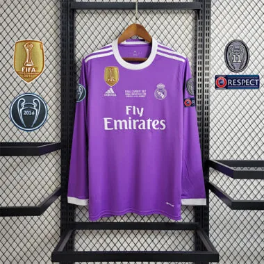 16-17 Real Madrid away purple long sleeve