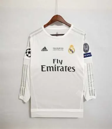 15-16 Real Madrid home white long sleeves