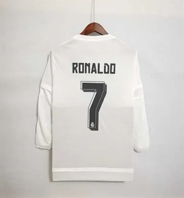 15-16 Real Madrid home white long sleeves