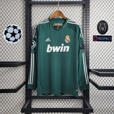 12-13 Real Madrid green third away long sleeve