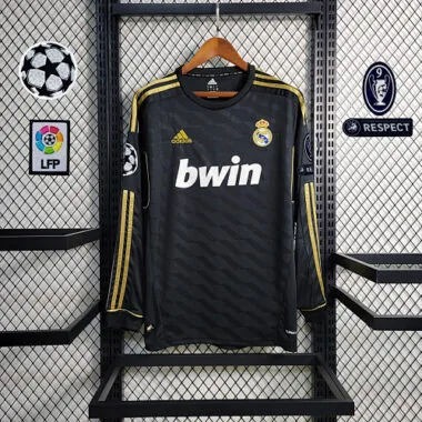 11-12 Real Madrid away black long sleeve