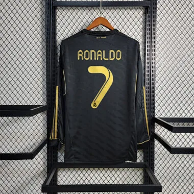 11-12 Real Madrid away black long sleeve