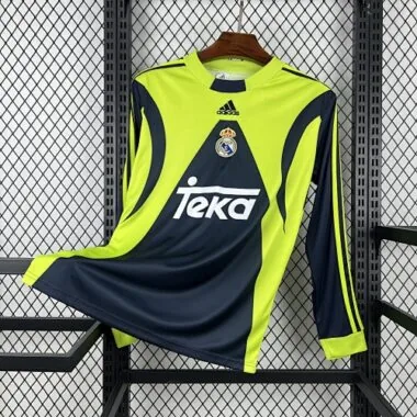 99-00 Real Madrid Goalkeeper Long Sleeve Kit Retro Soccer T-Shirt AAAAJersey Supply Yupoo