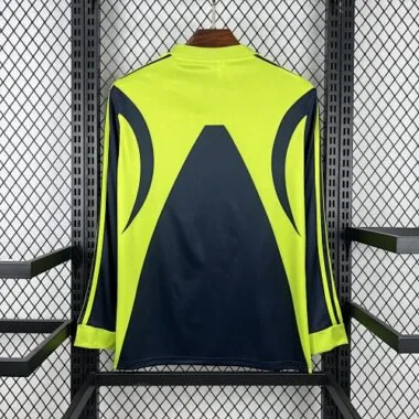 99-00 Real Madrid Goalkeeper Long Sleeve Kit Retro Soccer T-Shirt