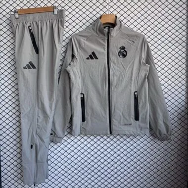 26-27 Real Madrid Gray Windbreaker Jackets Kit Soccer T-Shirt AAAAJersey Supply Yupoo