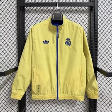 26-27 Real Madrid Blue Windbreaker Jackets Kit Soccer T-Shirt