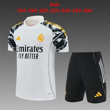 26-27 Real Madrid White Training Kids Kit Soccer T-Shirt AAAAJersey Supply Yupoo