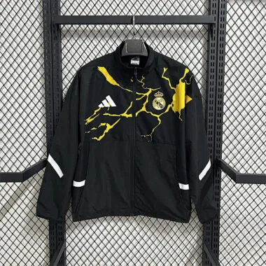 26-27 Real Madrid Black Windbreaker Jackets Kit Soccer T-Shirt AAAAJersey Supply Yupoo