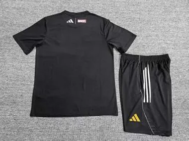 26-27 Real Madrid Black Training Kids Kit Soccer T-Shirt