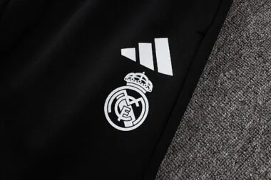 26-27 Real Madrid Black Hoodies Jackets Kit Soccer T-Shirt
